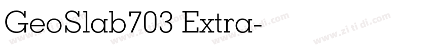 GeoSlab703 Extra字体转换